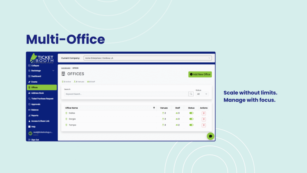 New Ticket Management Features