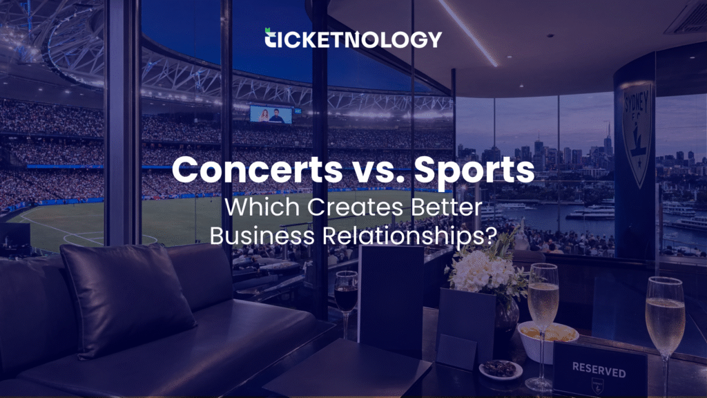Concerts or sports? Discover which ticket experiences create stronger business relationships and how companies can maximize ROI from both.