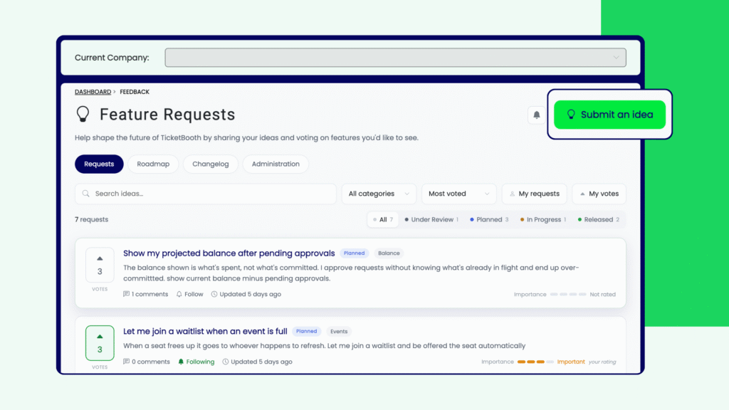 Two Ticket Booth Updates, Built From What Clients Actually Asked For