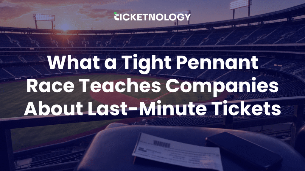 What a Tight Pennant Race Teaches Companies About Last-Minute Tickets