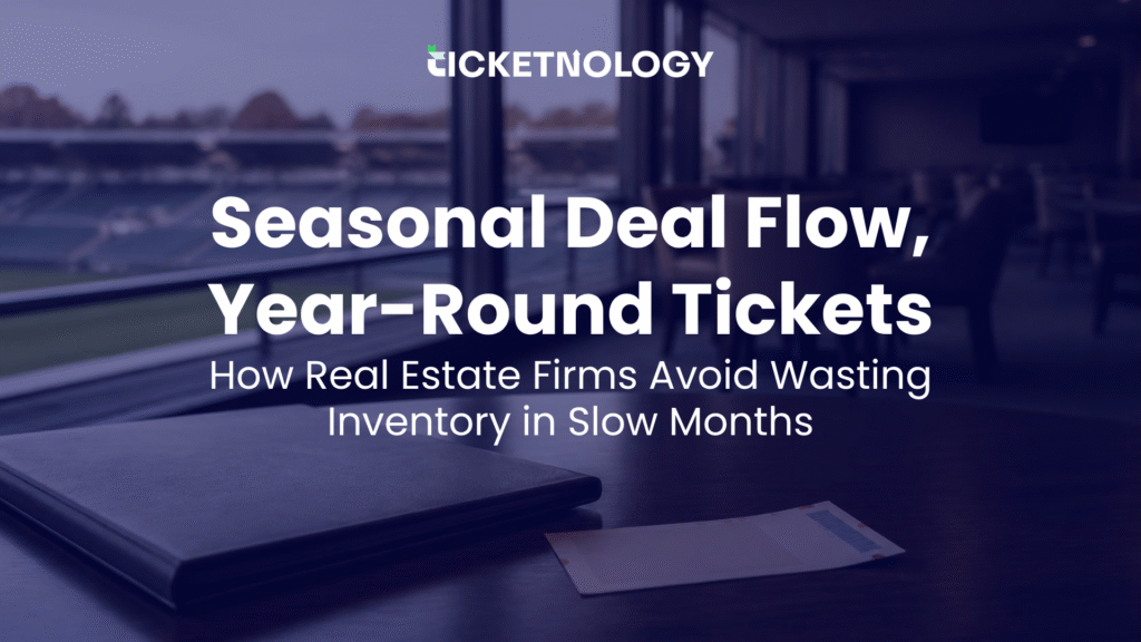 How Real Estate Firms Avoid Wasting Inventory in Slow Months